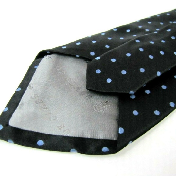 ROBERT TALBOTT Tie Dark Midnight Blue Polka Dot - Picture 5 of 8